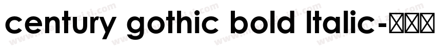 century gothic bold ltalic字体转换